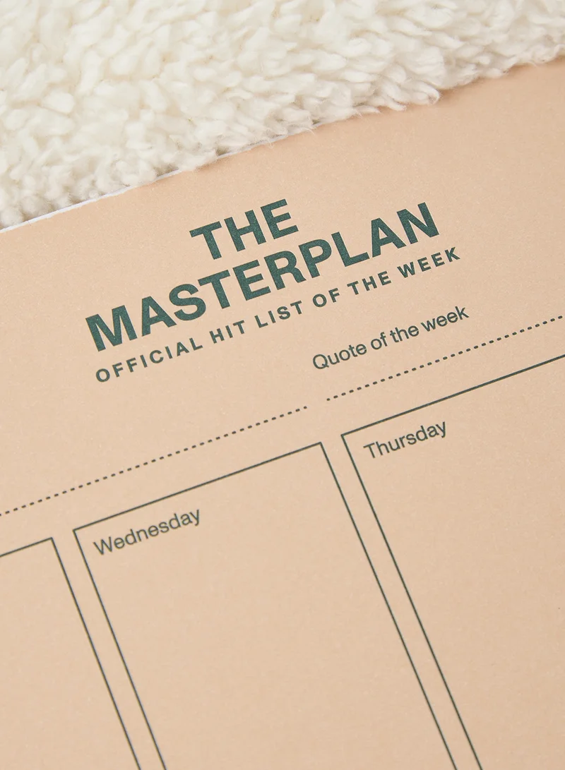 Typo Beige Weekly Planner Masterplan Design