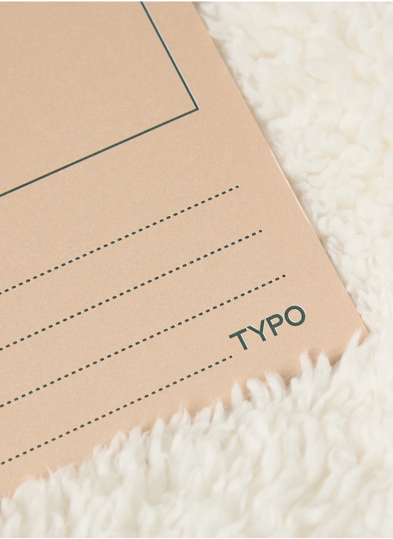 Typo Stationery A4 Plan Ahead Latte Heritage Master P  - Image 2