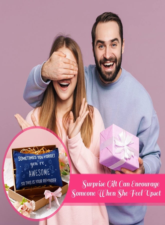 Reginary 20 Pcs Christmas Inspirational Gifts Bulk for Women Cosmetic Bag Makeup Bag with Zipper for Birthday Christmas Encouragement Appreciation Gifts(Pastel Color,You Are Awesome) - Image 2