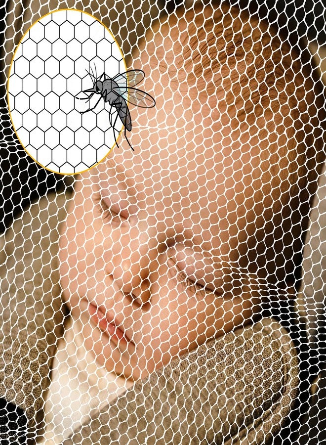 Sucrain 2 Pack Baby Mosquito Net for Stroller,Car Seat,Bassinets,Cradles,Pack N Plays and Portable Mini Crib,Travel Mini Crib,White Durable Baby Insect Netting (White) - Image 3