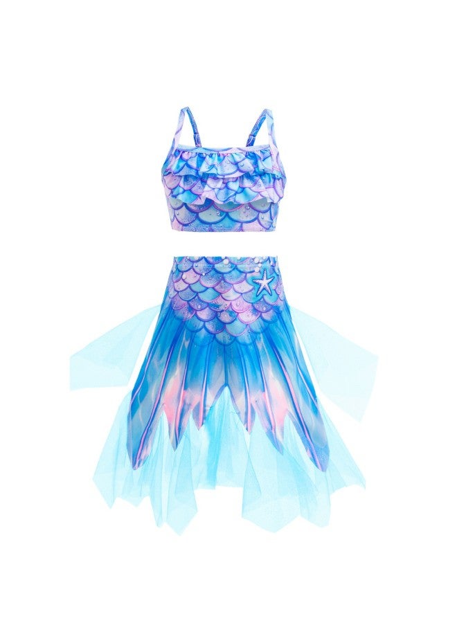 Swimsuit - Girls Mermaid Tail Swimsuit - CX59, 150 - Kids Swimming Costume, Beach Bikini, Summer Swimwear, Quick Dry, Pool Party, Bathing Suit Swimsuit - Image 5