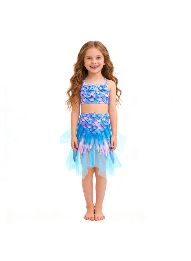 Swimsuit - Girls Mermaid Tail Swimsuit - CX59, 150 - Kids Swimming Costume, Beach Bikini, Summer Swimwear, Quick Dry, Pool Party, Bathing Suit Swimsuit - Image 3