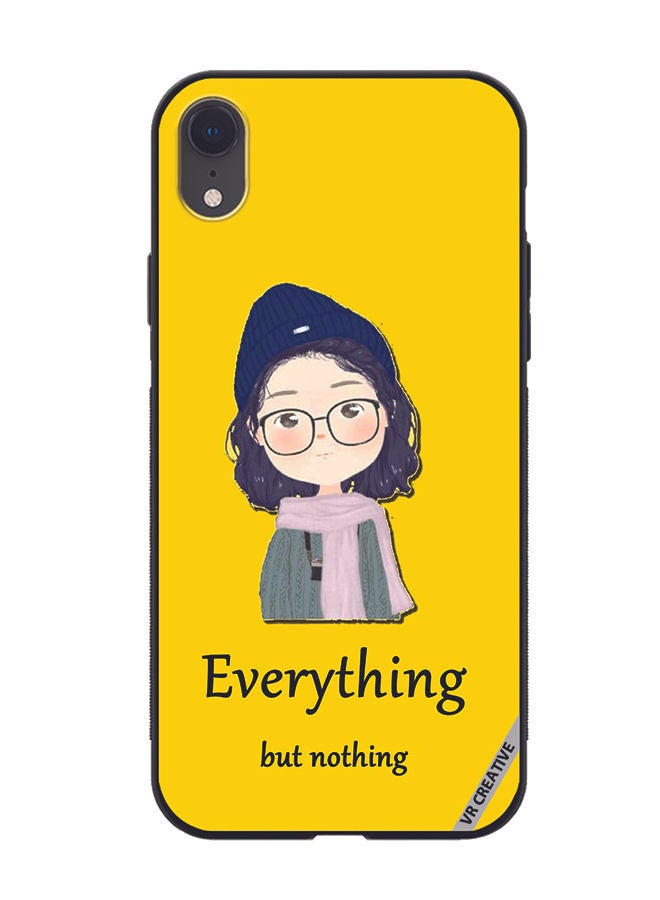 VR CREATIVE Protective Case Cover For Apple iPhone XR Everything But Nothing Design Multicolour - Image 1