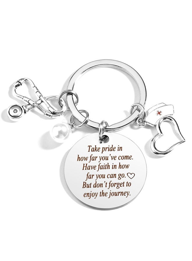 Peachjoy Nurse Gifts For Women Keychains Nurses Week Gifts Nursing Graduation Gift Nurse Practitioner Gifts - Image 1