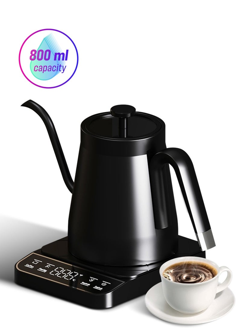 Hihonor kettle,304 Stainless Lid One Tea Water One Click Stainless Temperature Lid Handle And Boiler With Steel Water Click 92℃ Display With Handle Stainless Steel Water Boiler Auto Shut One Lid Tea  - Image 1