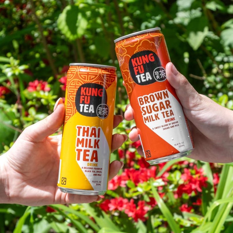 Kung Fu Tea Milk Tea (Brown Sugar + Thai Milk Tea) - Image 2