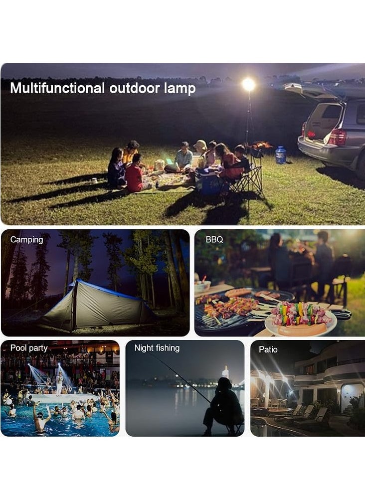 Houmt Camping Light LED 800W Telescopic Fishing Rod with Remote Control 360 Degree Camping Lantern LED Flashlights For Fishing Garden Events and Emergency Car repair  - Image 2
