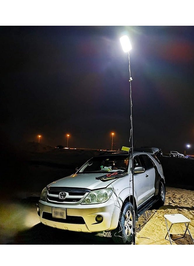 Houmt Camping Light LED 800W Telescopic Fishing Rod with Remote Control 360 Degree Camping Lantern LED Flashlights For Fishing Garden Events and Emergency Car repair  - Image 5