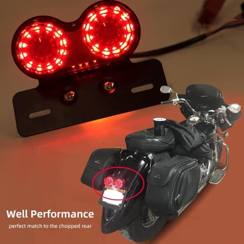 DREAMIZER 40 LED 40W Motorcycle Tail Light Integrated Running Lamp Brake&Turn Signal Light with License Plate Bracket Compatible With Motorcycle Street Bike Cruiser Chopper and More - Image 2