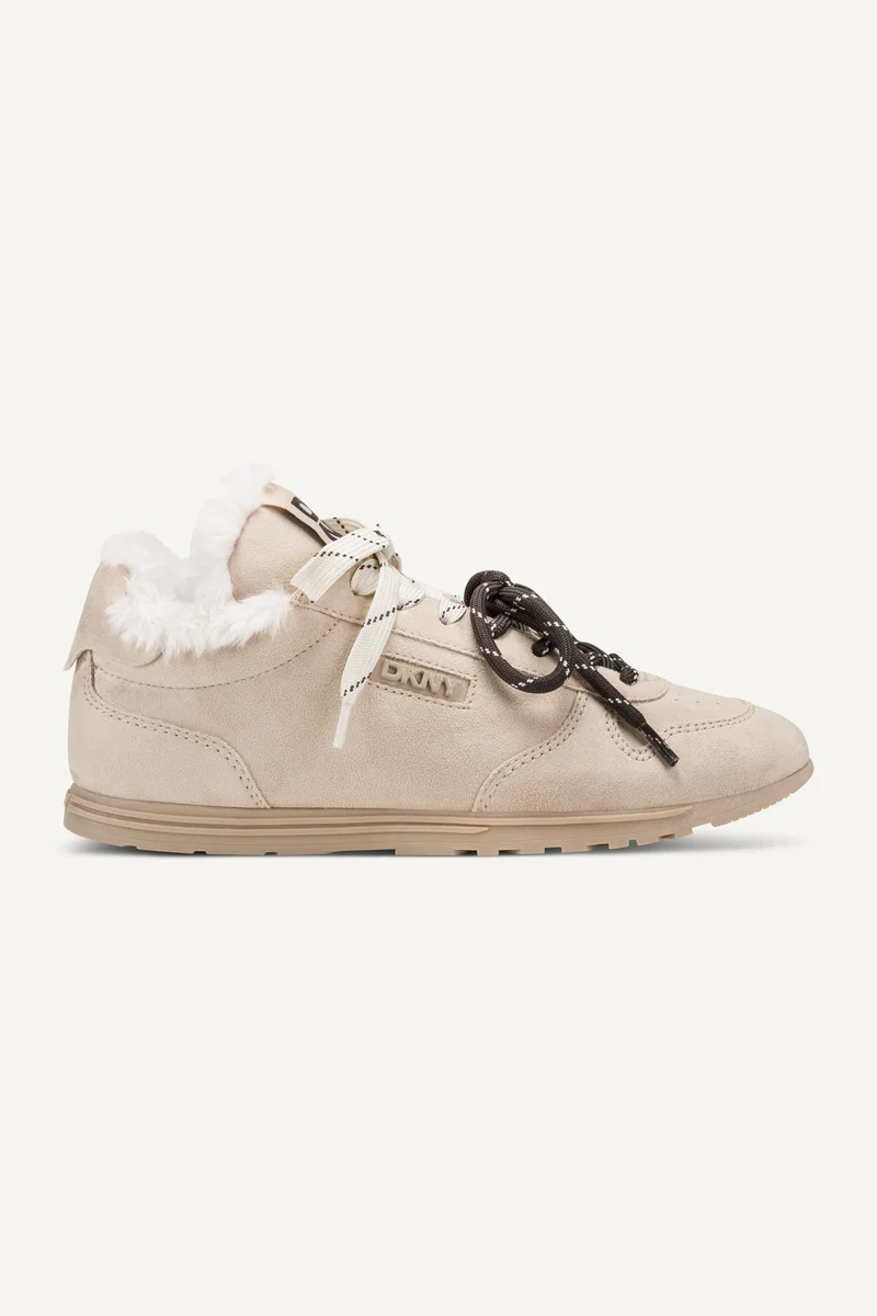 DKNY  AMANDA FAUX SHEARLING LOW-TOP SNEAKER for Women | Best Price UAE