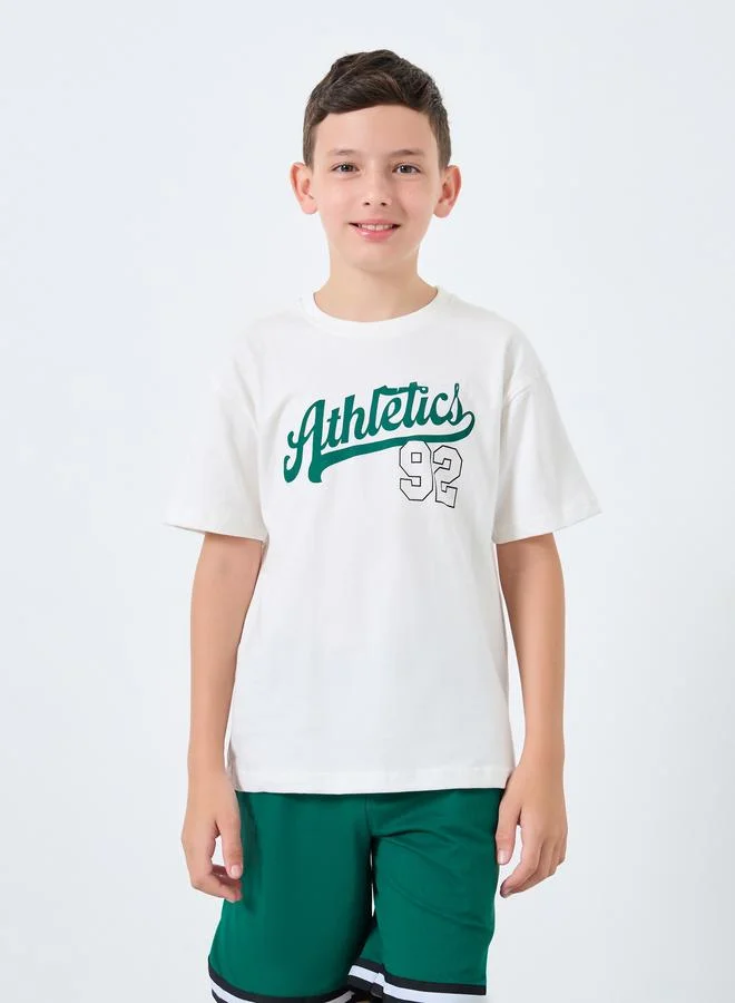 ستايلي Styli Teen Graphic T-Shirt and Shorts Set