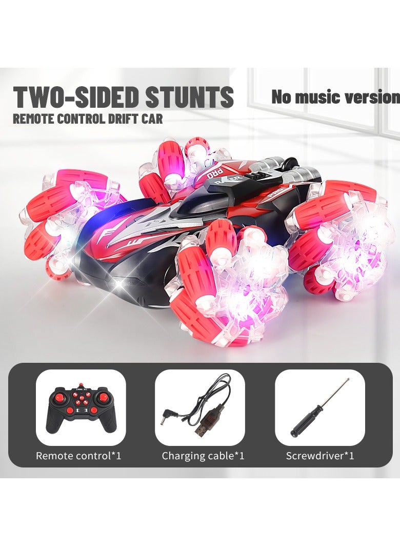 Snooe سيارة RC المثيرة، 2.4 جيجا هرتز 4WD سيارات لعبة التحكم عن بعد، سيارة دوارة على الطرق الوعرة مزدوجة الجوانب 360 درجة تقلب مع أضواء الموسيقى، ألعاب سيارات RC المثيرة 2.4 جيجا هرتز وسيارات تويست بجهاز تحكم عن بعد - Image 2