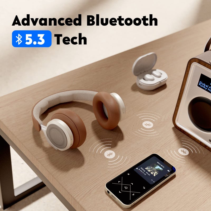 AGPtek 64GB MP3 Player with Bluetooth 5.3, AGPTEK 2.4 inch Screen Portable Music Player with Speaker, FM Radio, Voice Recorder, Real Built-in 64GB, Supports Expanded Up to 128GB - Image 3