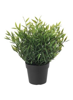 erorex Artificial potted plant, in/outdoor House bamboo, 9 cm  - Image 1
