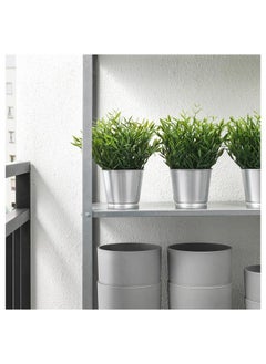 erorex Artificial potted plant, in/outdoor House bamboo, 9 cm  - Image 3