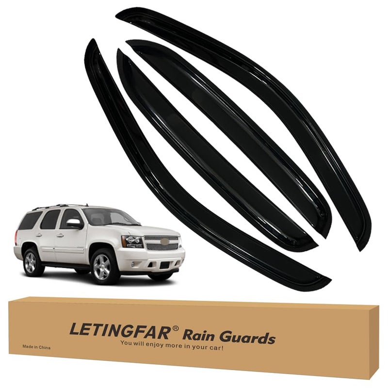 Tapeon Rain Guards for 20072014 Chevy Tahoe for 20072014 Chevrolet Tahoe AccessoriesSide Vent Visors Shades Window Deflectors for Chevrolet Tahoe