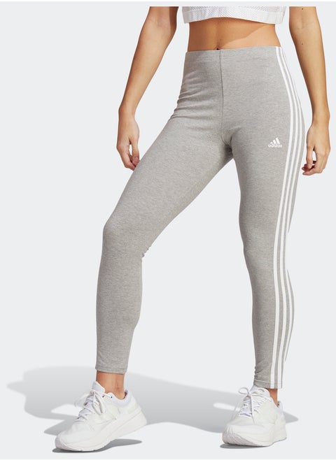 Essentials 3-Stripes High-Waisted Single Jersey Leggings
