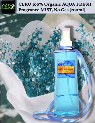Cero CERO  100 Organic AQUA FRESH Fragrance MIST No Gas 200ml - Image 4