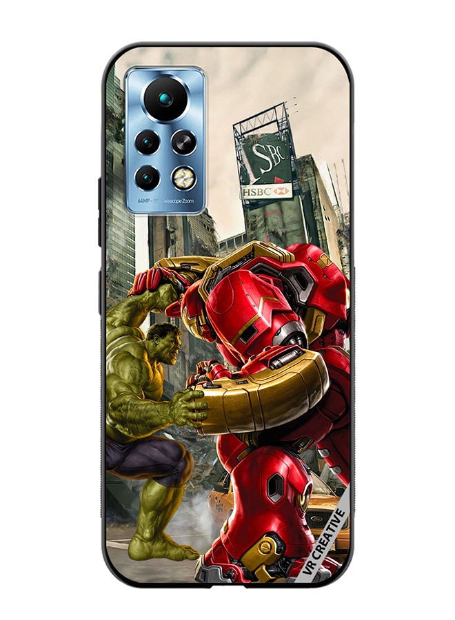 VR CREATIVE Protective Case Cover For Infinix Note 11 Pro Hulk Vs Hulkbuster Design Multicolour - Image 1