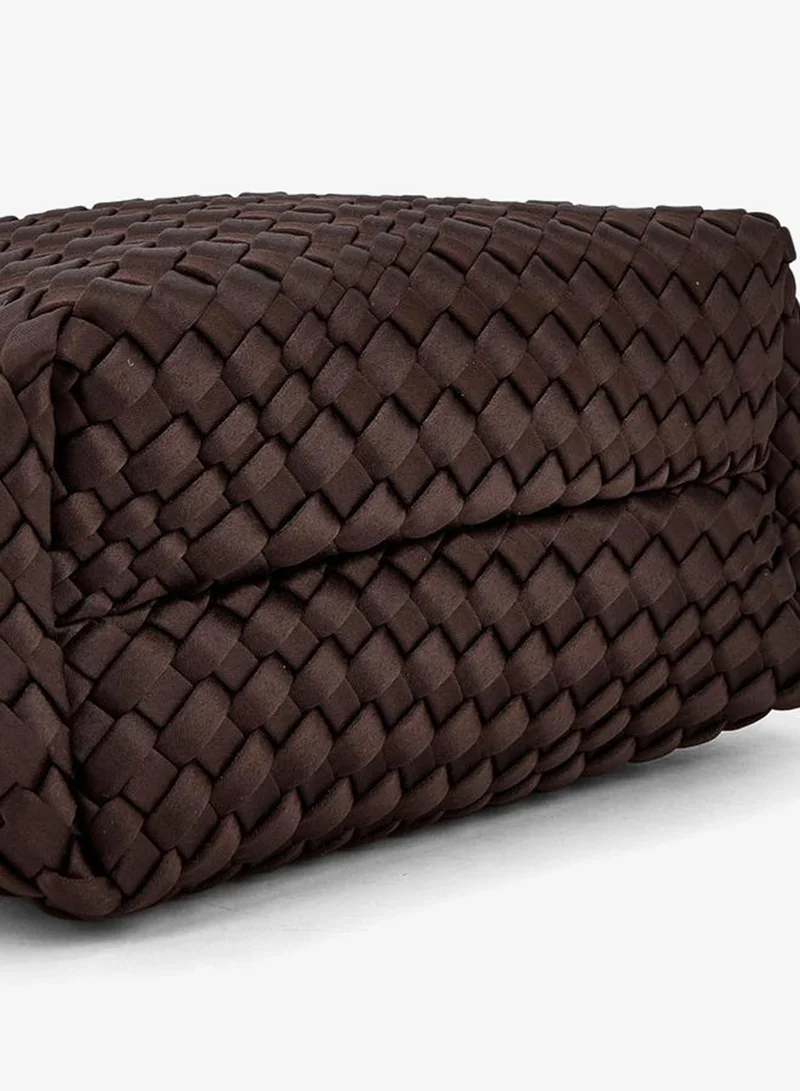 Celeste BROWN Textured Hobo Bag With Detachable Strap for Women | Best Price UAE