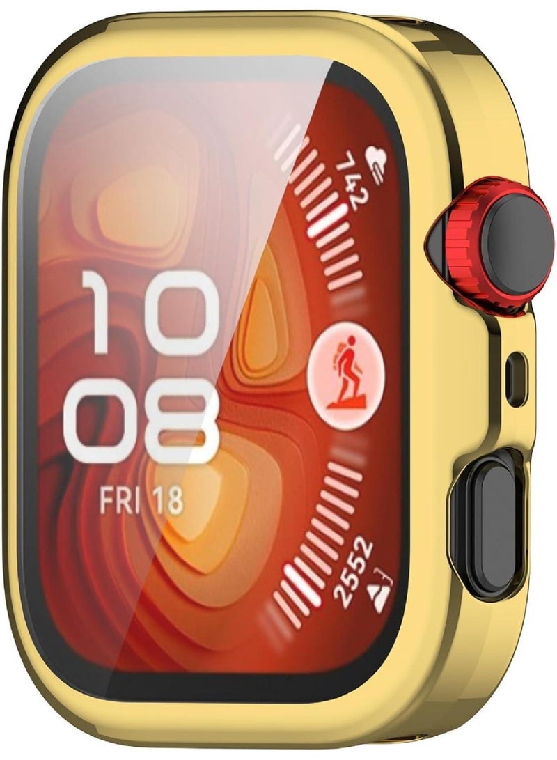 Huawei Fit 4 PRO Protective 360 Case Flexible TPU Case Soft Frame Shock Resistant - GOLD - Image 2