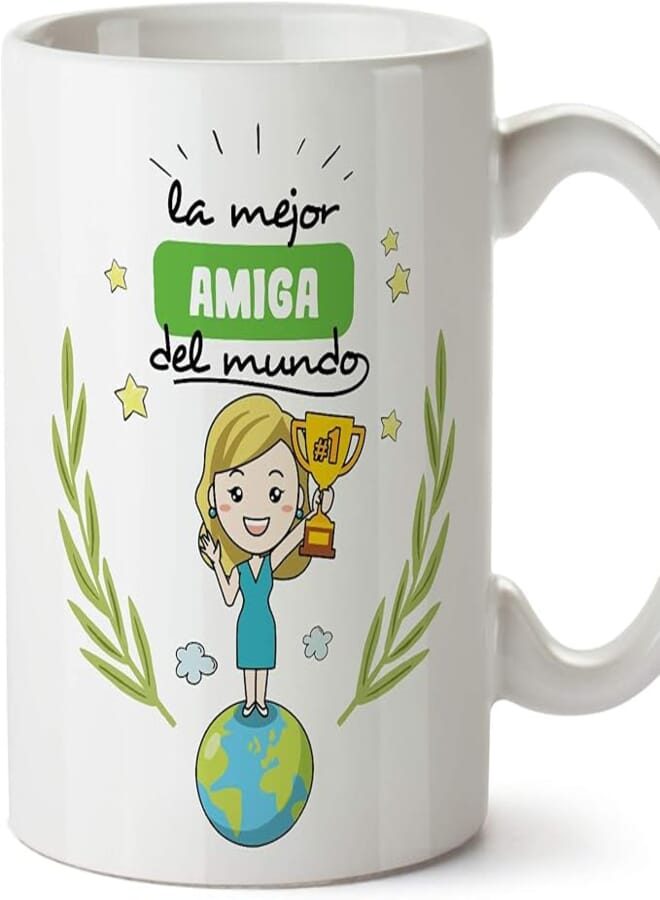 MUGFFINS Amiga Mug -Familiares World -Original and Funny Gifts -Coffee and Tea Cups