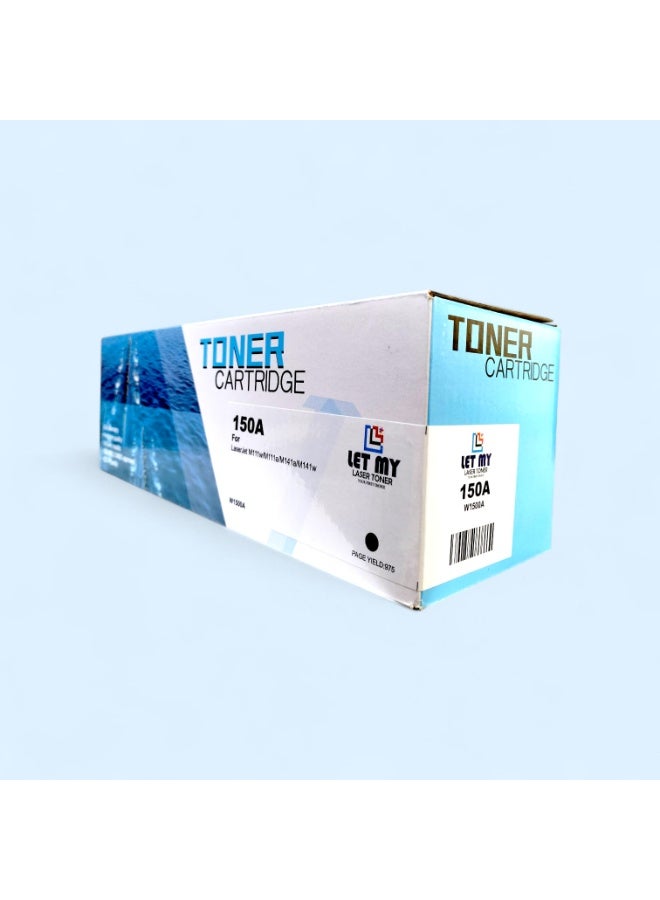 دعني خرطوشة حبر ليزر LET MY 150A (W1500A) لطابعات HP LaserJet M111a وM111w وMFP وM141a وM141w، حبر أسود - Image 2