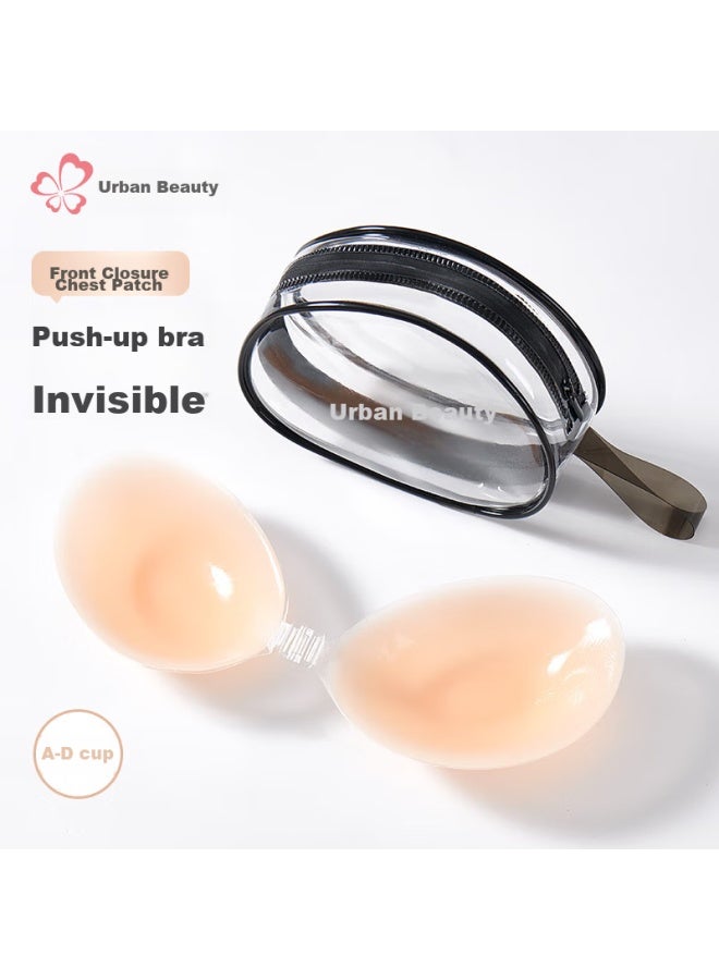 Urban Beauty Dushiliren Invisible Bra, Push-up, Wireless, Wedding Dress, Swimsuit, Underwear, Bra, Anti-slip, Anti-exposure, Silicone Breast Pads, D  - Image 2