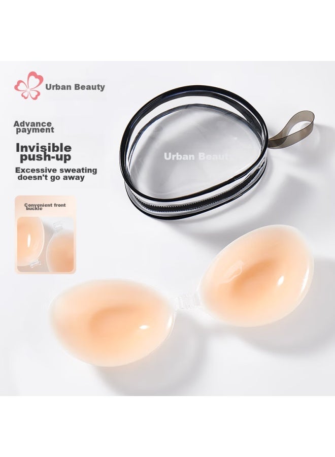 Urban Beauty Dushiliren Invisible Bra, Push-up, Wireless, Wedding Dress, Swimsuit, Underwear, Bra, Anti-slip, Anti-exposure, Silicone Breast Pads, D  - Image 3