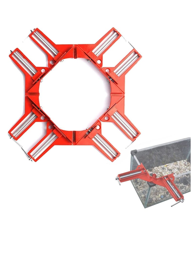 Y&D - 4PCS Right Angle Clamp, 90 Degrees 100mm Corner Picture Frame Holder, Glass DIY Woodworking Holder - Image 1