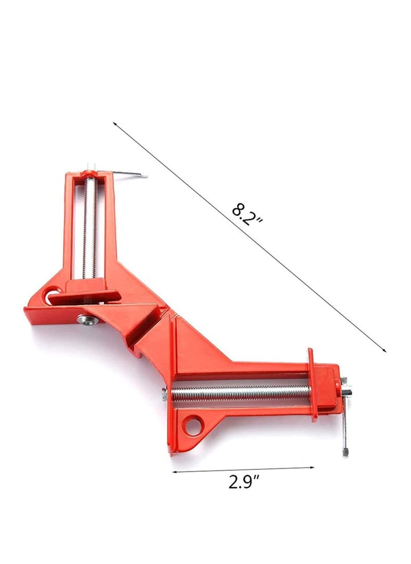 Y&D - 4PCS Right Angle Clamp, 90 Degrees 100mm Corner Picture Frame Holder, Glass DIY Woodworking Holder - Image 1