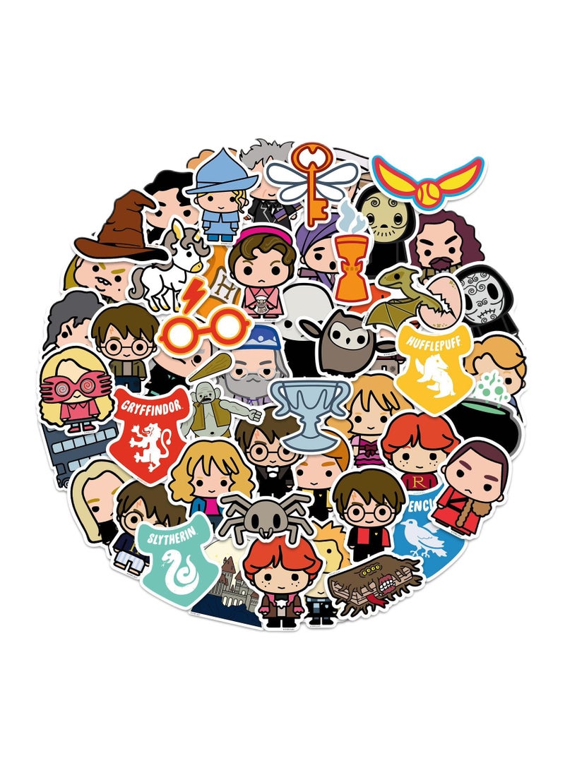 50-Piece Harry Potter Cute Vinyl Waterproof Sticker
