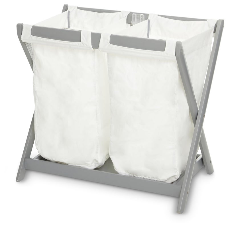 TRENDHUB Bassinet Stand Hamper Insert Compatible with UPPAbaby Bassinet Stands, 2 pack, Dual Compartment and Carry Handles (bassinet stand is not included) - Image 1