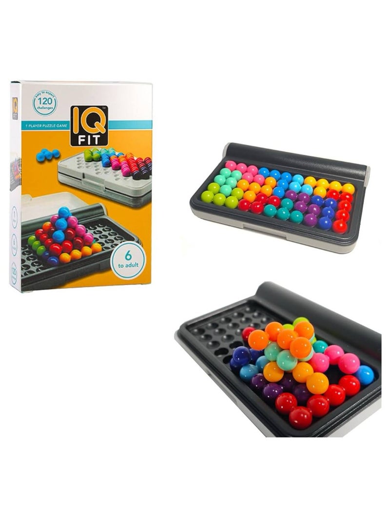 IQ Puzzle Pro, a travel-friendly brain teaser for kids and adults, is a cognitive skill-building puzzle game for ages 6 and up, featuring 120 challenges in a travel-friendly size. - Image 3