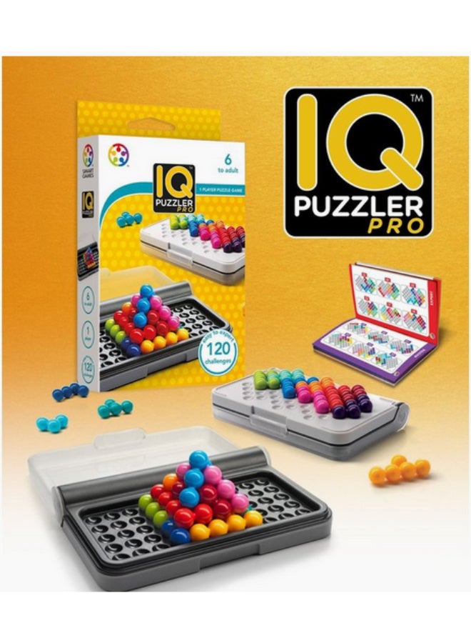 IQ Puzzle Pro, a travel-friendly brain teaser for kids and adults, is a cognitive skill-building puzzle game for ages 6 and up, featuring 120 challenges in a travel-friendly size. - Image 5