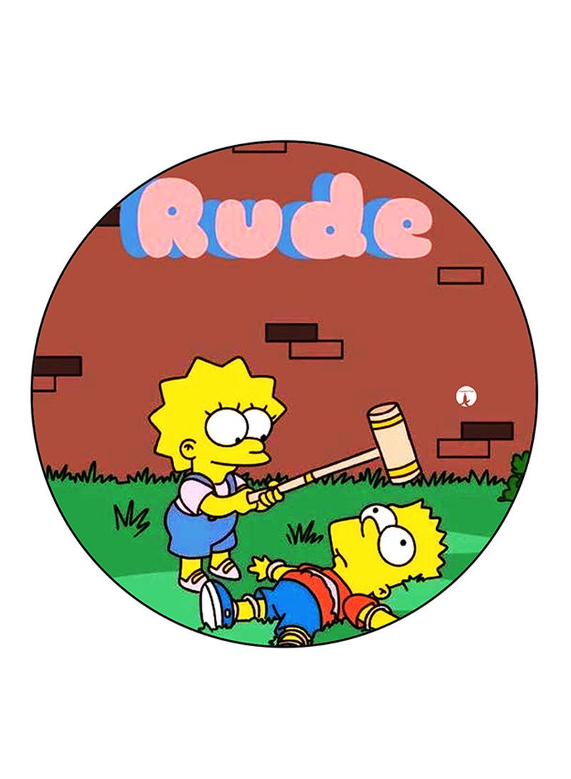 RKN Simpsons Printed Fridge Magnet  Multicolour - Image 1