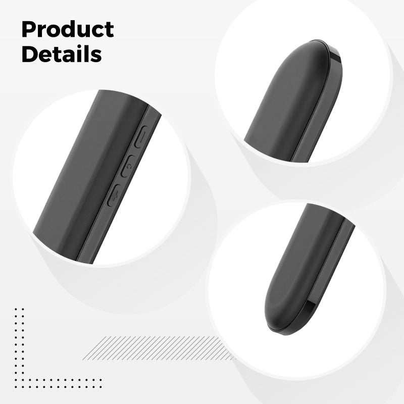 Bone Conduction Pillow Speaker With White Noise Sleep Aid 10 Hours Play Compact Black - Image 5