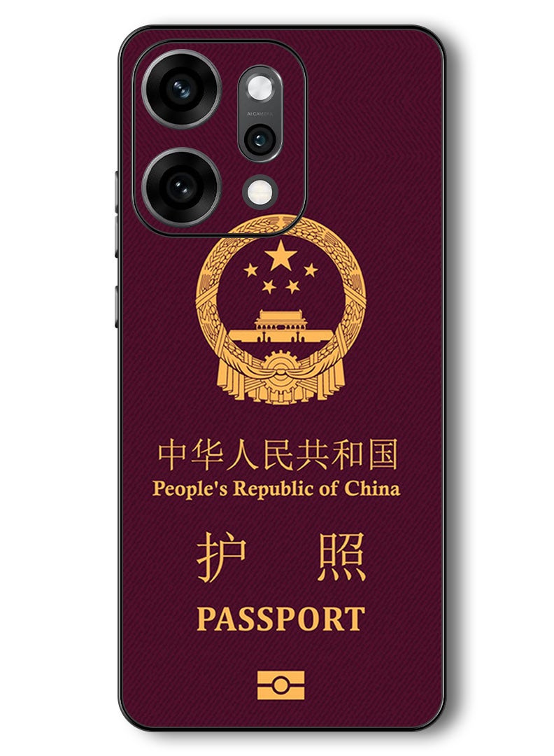 Theodor Case Compatible with Oppo Reno 14 Pro 6.83 Inch Protection Shockproof Bumper Cover China Passport - Image 1