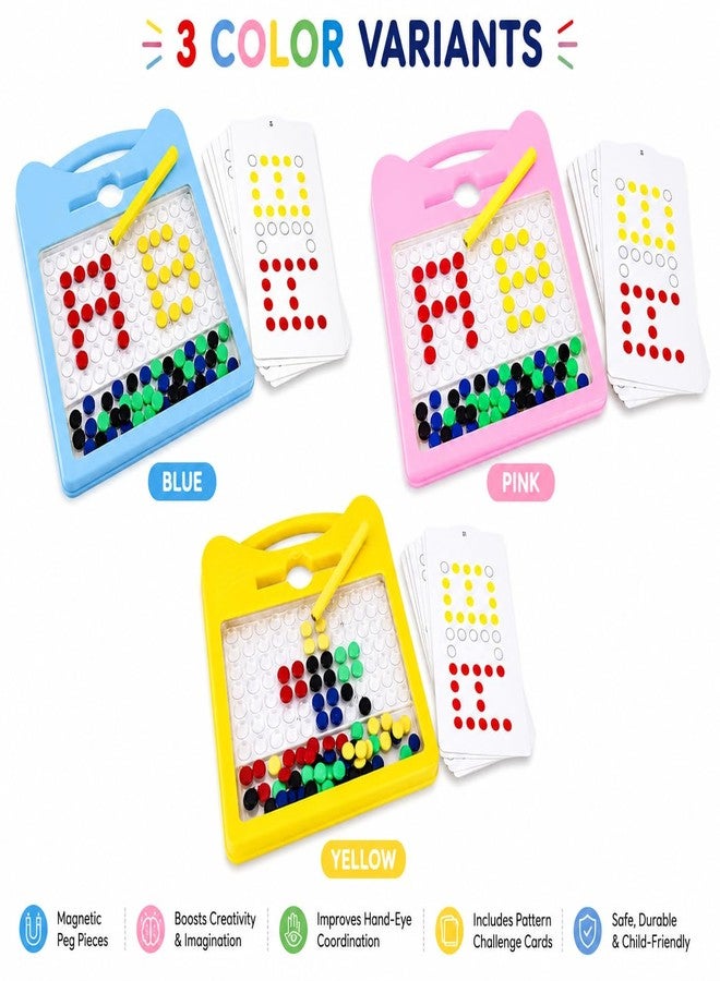Little B Magnetic Magpad Dot Drawing Board Art Game Toy for Kids. (Color as Per Stock) - Image 2