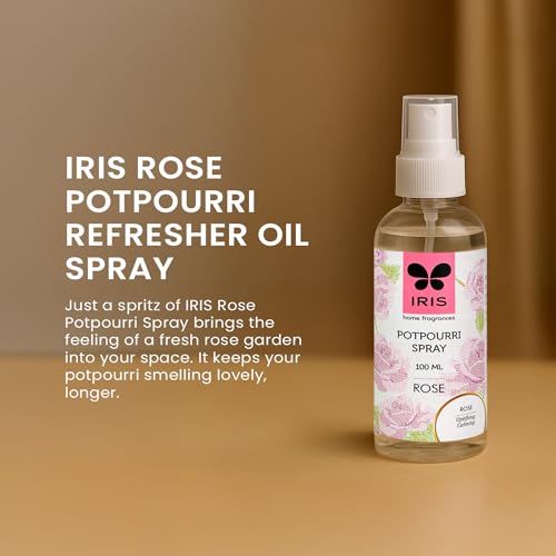IRIS, Home Fragrance, Rose Potpourri Spray, Rose Scent, Toxin-Free, Fine-Living Fragrance, Aromatherapy, Mood Enhancer, Made in India -100 ml - Image 3
