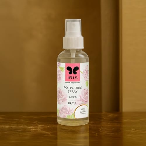 IRIS, Home Fragrance, Rose Potpourri Spray, Rose Scent, Toxin-Free, Fine-Living Fragrance, Aromatherapy, Mood Enhancer, Made in India -100 ml - Image 5