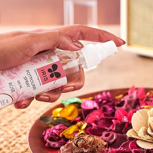 IRIS, Home Fragrance, Rose Potpourri Spray, Rose Scent, Toxin-Free, Fine-Living Fragrance, Aromatherapy, Mood Enhancer, Made in India -100 ml - Image 2