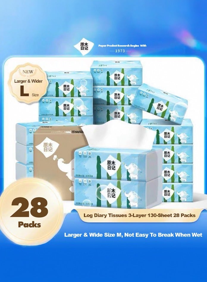 MODI Soft Facial Tissues 136 White Sheets X 3 Ply, Pack Of  28  - Image 5