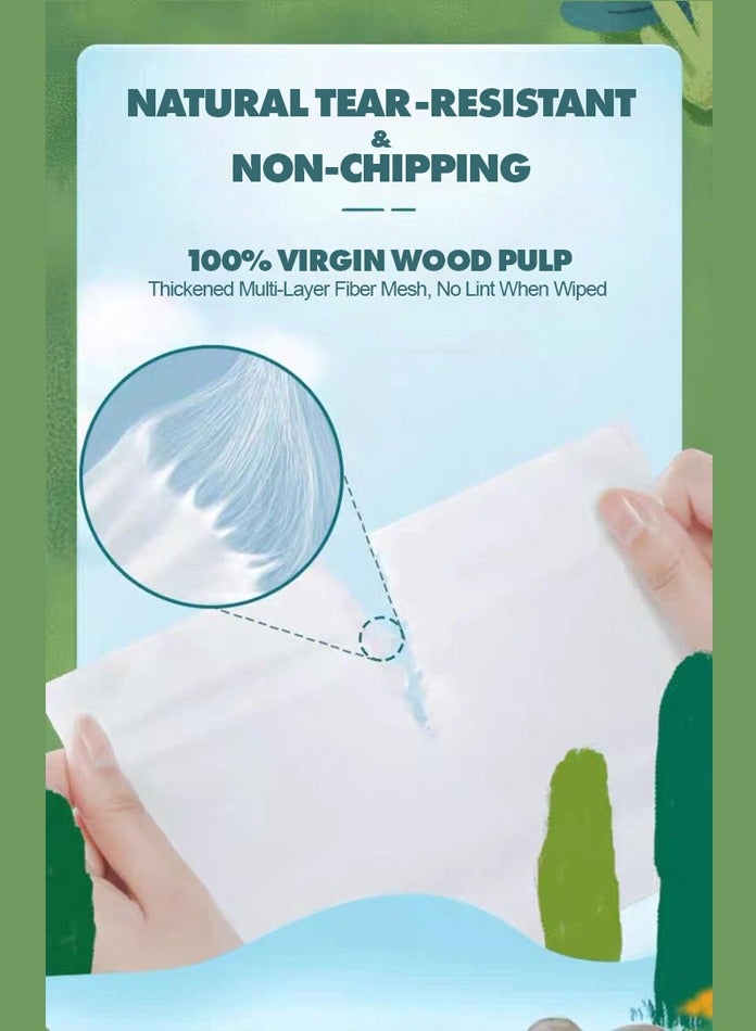 مودي عبوة مناديل وجه ناعمة فاخرة – 28 عبوة ناعمة، مناديل بيضاء ثلاثية الطبقات (136 ورقة/عبوة) - Image 4