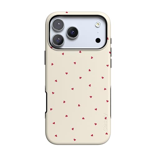 Casely iPhone 17 Pro Case Be Mine Tiny Hearts Bold Protective Design Compatible with MagSafe - Image 1