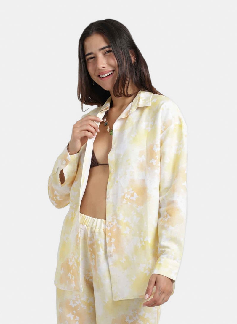 Carina Self Pattern Beach Shirt - Image 2