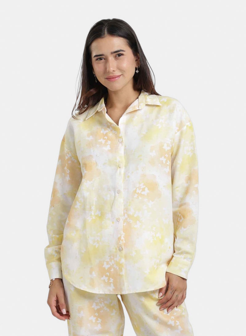 Carina Self Pattern Beach Shirt - Image 1