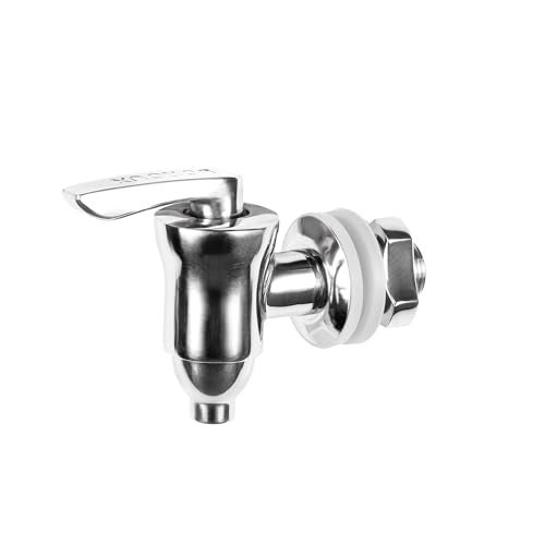 Boroux stainless steel spigot with ceramic valve in stainless steel with silicone washer - Image 3