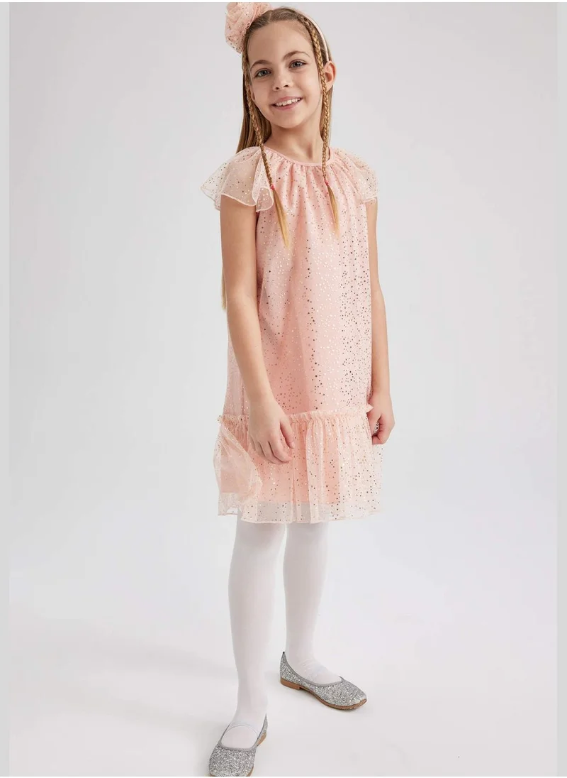 DeFacto Girl Short Sleeve Knitted Dress