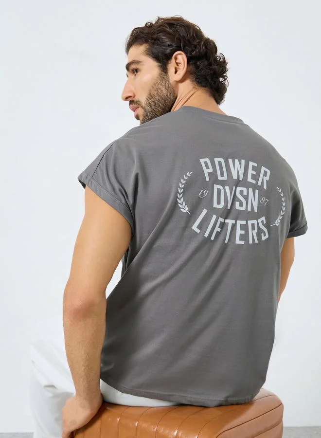 Statement Training Drop Armhole Tank